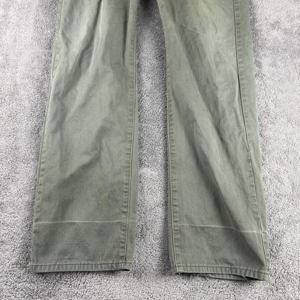 Levis 581 64 Straight Regular Fit Jeans Mens 36x31 Green Mid Rise - Picture 2 of 14